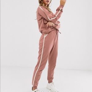 Asos tracksuit- BLUSH